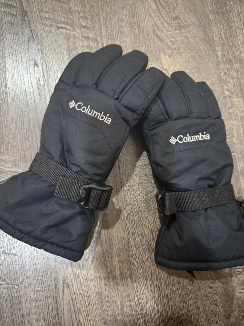 Columbia Omni Tech Youth M Winter Gloves Black Waterproof Ski Snow